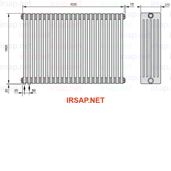 Радиатор IRSAP Tesi 61800/23 T18 CL 01